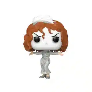 Funko Baby 1852 (Glitter). Figura con vestido brillante blanco, manos abiertas y corona sobre la cabeza