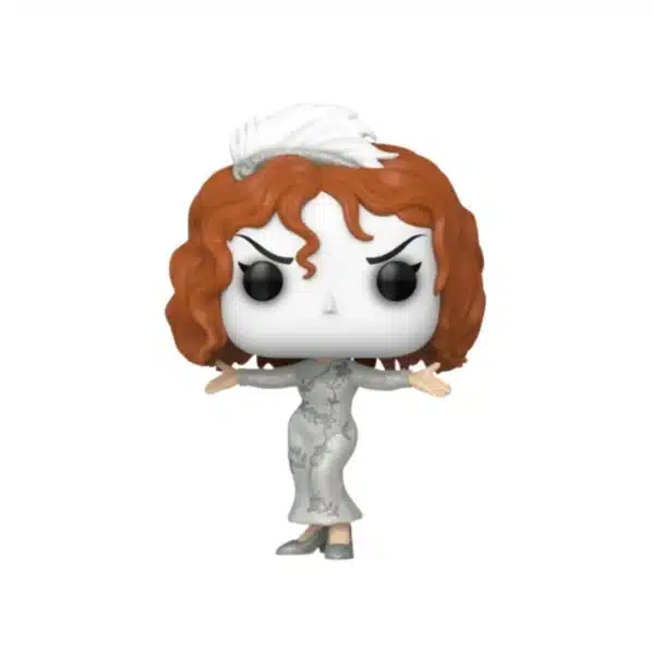 Funko Baby 1852 (Glitter). Figura con vestido brillante blanco, manos abiertas y corona sobre la cabeza