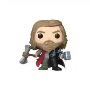 Funko pop bro thor 1542 de marvel. Doble martillo en mano y posicion de ataque