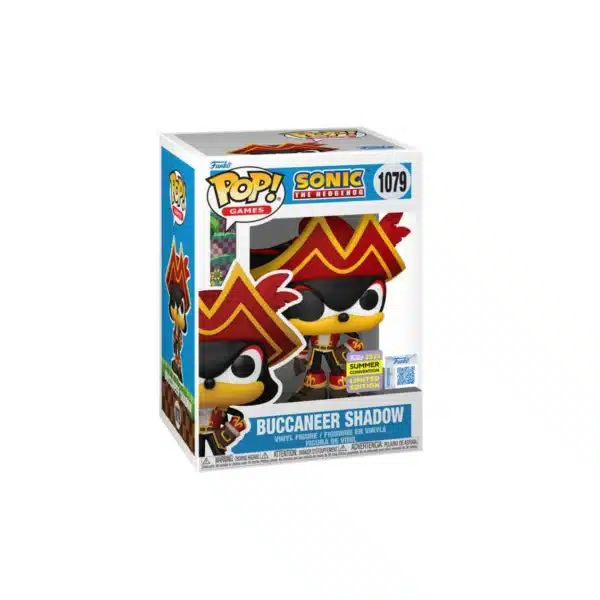 FUNKO SONIC SDCC 2025 con aspecto pirata y sombrero
