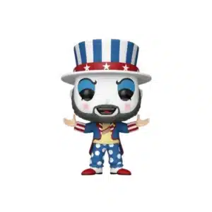 Funko Captain Spaulding 1850 plus. Payaso con manos abiertas y gorro azul y blanco