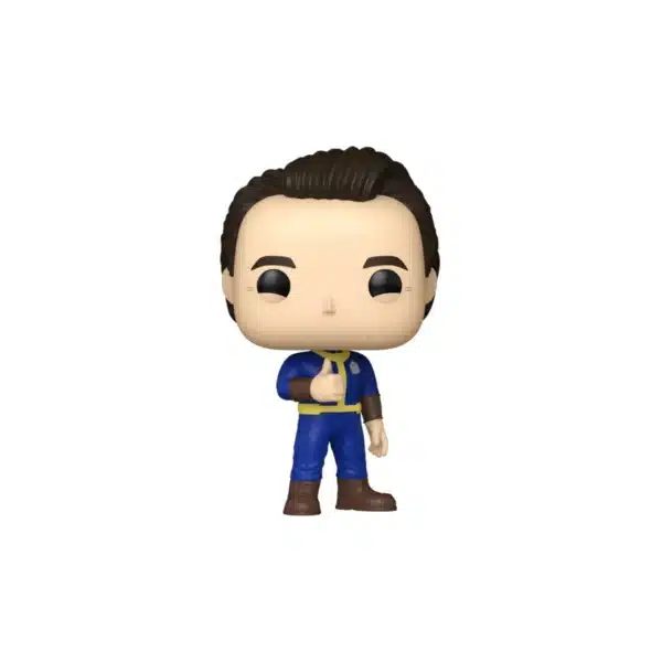 Funko Cooper Howard 1767 CHASE de Fallout. Traje azul, pulgar arriba y pelo negro