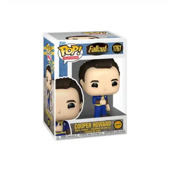 Funko Cooper Howard 1767 CHASE de Fallout. Traje azul, pulgar arriba y pelo negro
