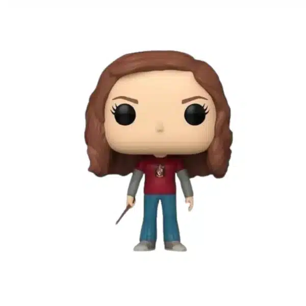 Vemos una chica con pantalones vaqueros y camiseta roja.