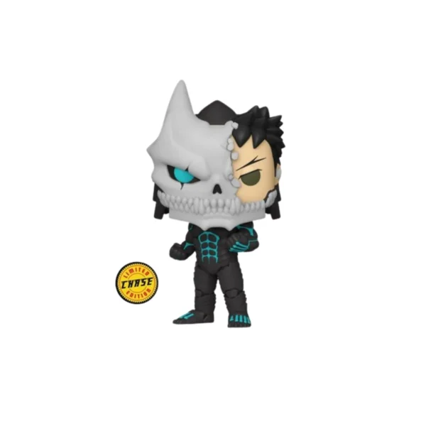 Funko Kaiju No 8 CHASE. Con mitad de la mascara de monstruo y la otra mitad con cara humana