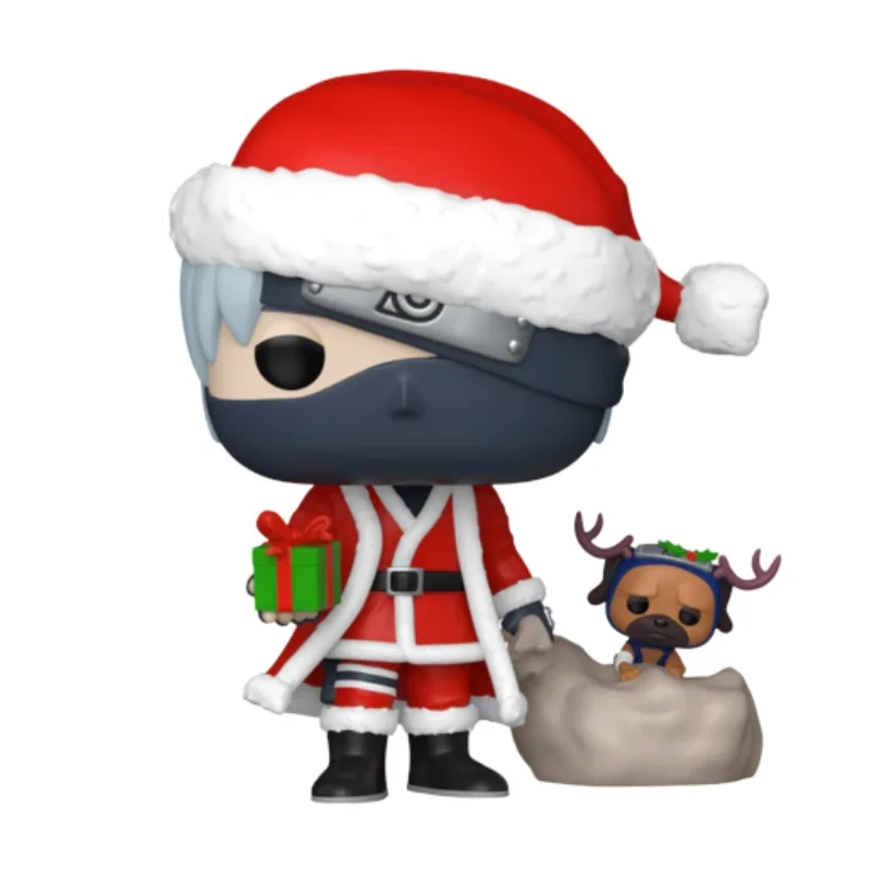 Funko Pop Kakashi Hatake 2050 Plus Navidad fuera de su caja con vista frontal de la tienda de figuras coleccionables online spain dreamspop