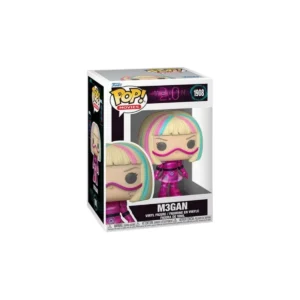 Funko Megan 1908 2.0. Aparece megan con un vestido rosa y el pelo multicolor