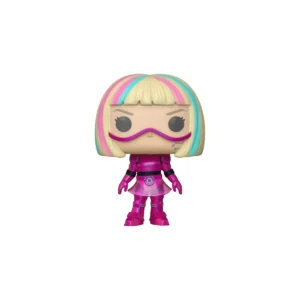 Funko Megan 1908 2.0. Aparece megan con un vestido rosa y el pelo multicolor