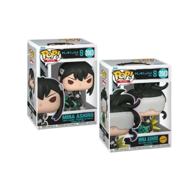Funko Bundle Mina Ashiro 2083 Plus Kaiju No. 8. La comandante en sus dos versiones. Funko Regular y Chase
