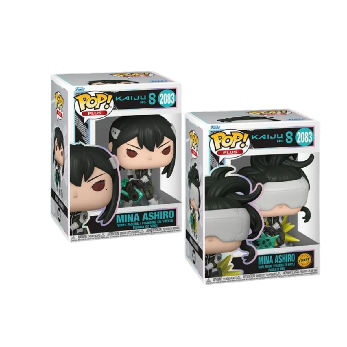 Funko Bundle Mina Ashiro 2083 Plus Kaiju No. 8. La comandante en sus dos versiones. Funko Regular y Chase