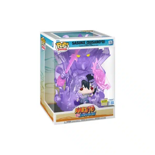 funko pop sasuke sdcc 2025 Chica recubierta de una muñeco extraño y con ojos brillantes