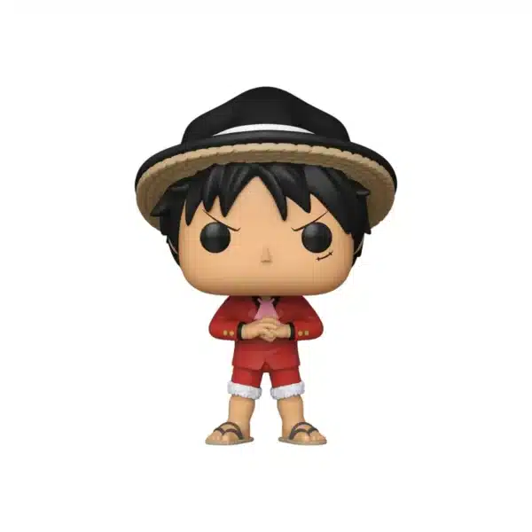 Funko Monkey D. Luffy 2052 SE de One Piece. Manos en cruz, sombrero de paja y traje rojo