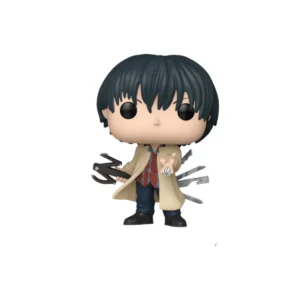 Funko Nagumo 2060. Aparece con gabardina beige y arpon en la mano