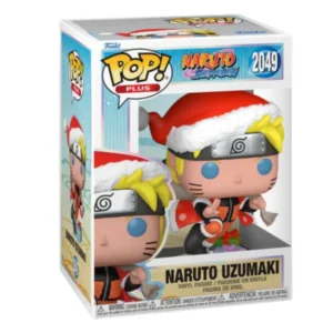 Funko Pop Naruto Uzumaki 2049 Plus Navidad en su caja con vista lateral de la tienda de figuras coleccionables online spain dreamspop