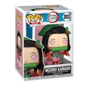 Funko Pop Nezuko Kamado 2033 Plus Demon Slayer en su caja con vista lateral de la tienda de figuras coleccionables online spain dreamspop