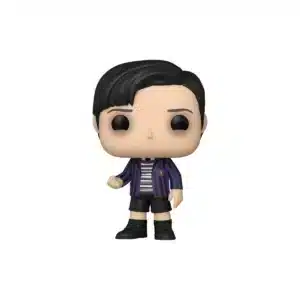 Funko Pugsley Addams 1819 de Wednesday. Aparece repeinado, cobata y pantalon corto