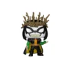 Funko Robin King 581 de Dc Comics. Emblematico traje negro y verde, pero ademas aparece con una corona de espinos color dorado