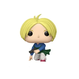 Funko Shin Asakura 2059. Rodilla en el suelo, pelo rubio y pose firme