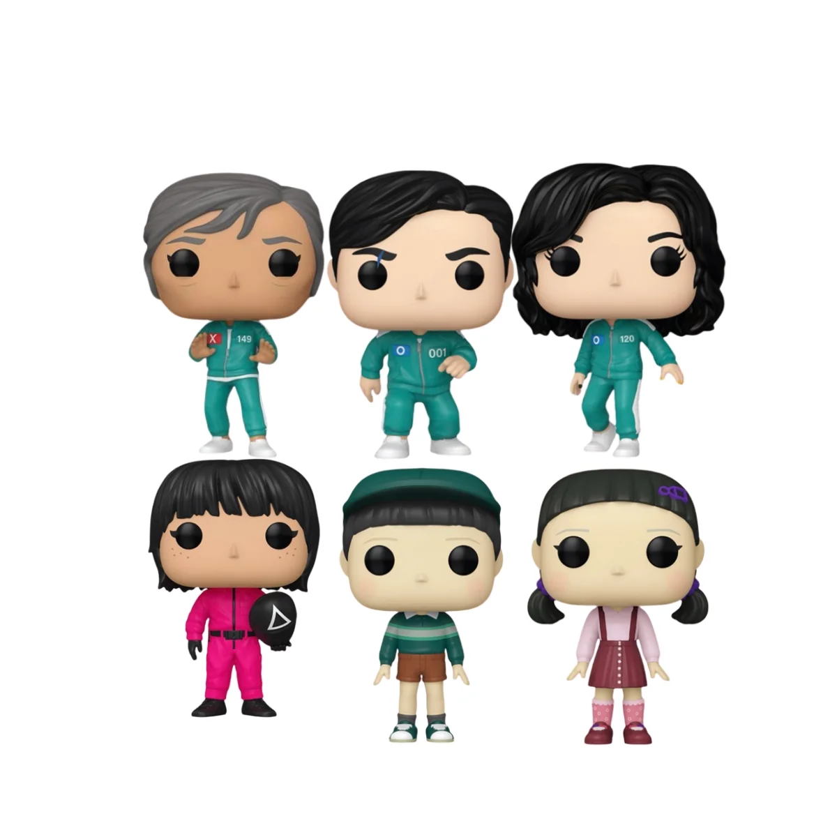 Funko Bundle de los persoanjes del juego del calamar.