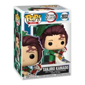 Funko Pop Tanjiro Kamado 2032 Plus Demon Slayer en su caja con vista lateral de la tienda de figuras coleccionables online spain dreamspop