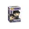 Funko Wednesday Adams 1815. Como siempre, rostro serio, trenzas y tunica negra