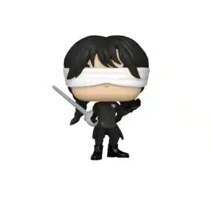 Funko wednesday Adams 1820 SE. La personaje aparece con los ojos vendados y espada en mano