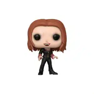 Funko Willow 1729 de la serie vampire slayer. Pose atrevida, traje y ojos negros.