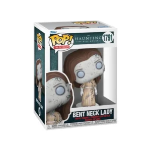 Este Funko Bent Neck Lady 1791 se ve con un vestido largo y la cabeza girada hacia el lado.