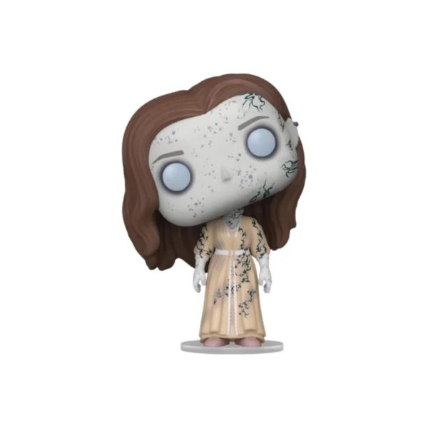Este Funko de Bent Neck Lady se ve con un vestido largo y la cabeza girada hacia el lado.
