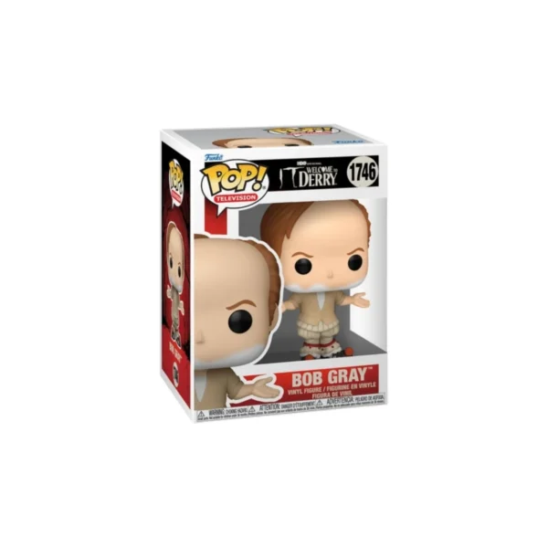 Este es el Funko de Bob Gray que tiene una apariencia con los brazos abiertos.