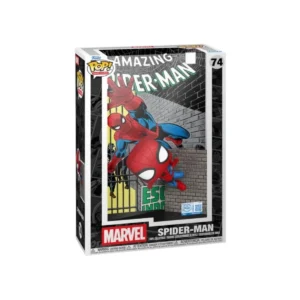 Funko cover de spider man 74 que recrea una escena memorable de su saga