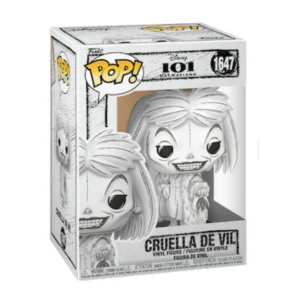 Funko Cruella de Vil 1647 Disney en su caja con vista lateral en la tienda de funkos online spain dreamspop