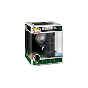 Este Funko de Xenomorph es un Alien mirando de forma desafiante a Jonesy que se encuentra en una jaula.