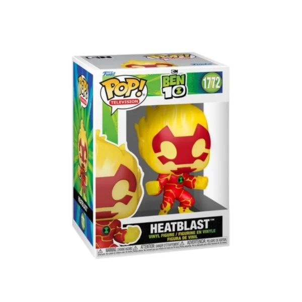 Funko Heatblast de la serie de dibujos Ben 10. Encontramos la version del hombre de fuego en esta increible figura pop