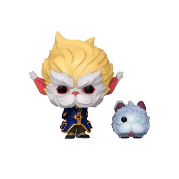Funko Heirmerdinger 1605 de Arcane League of Legends. Ademas viene acompañado por Poro
