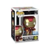 Funko de Iron Man 1555 de la saga marvel que brilla en la oscuridad