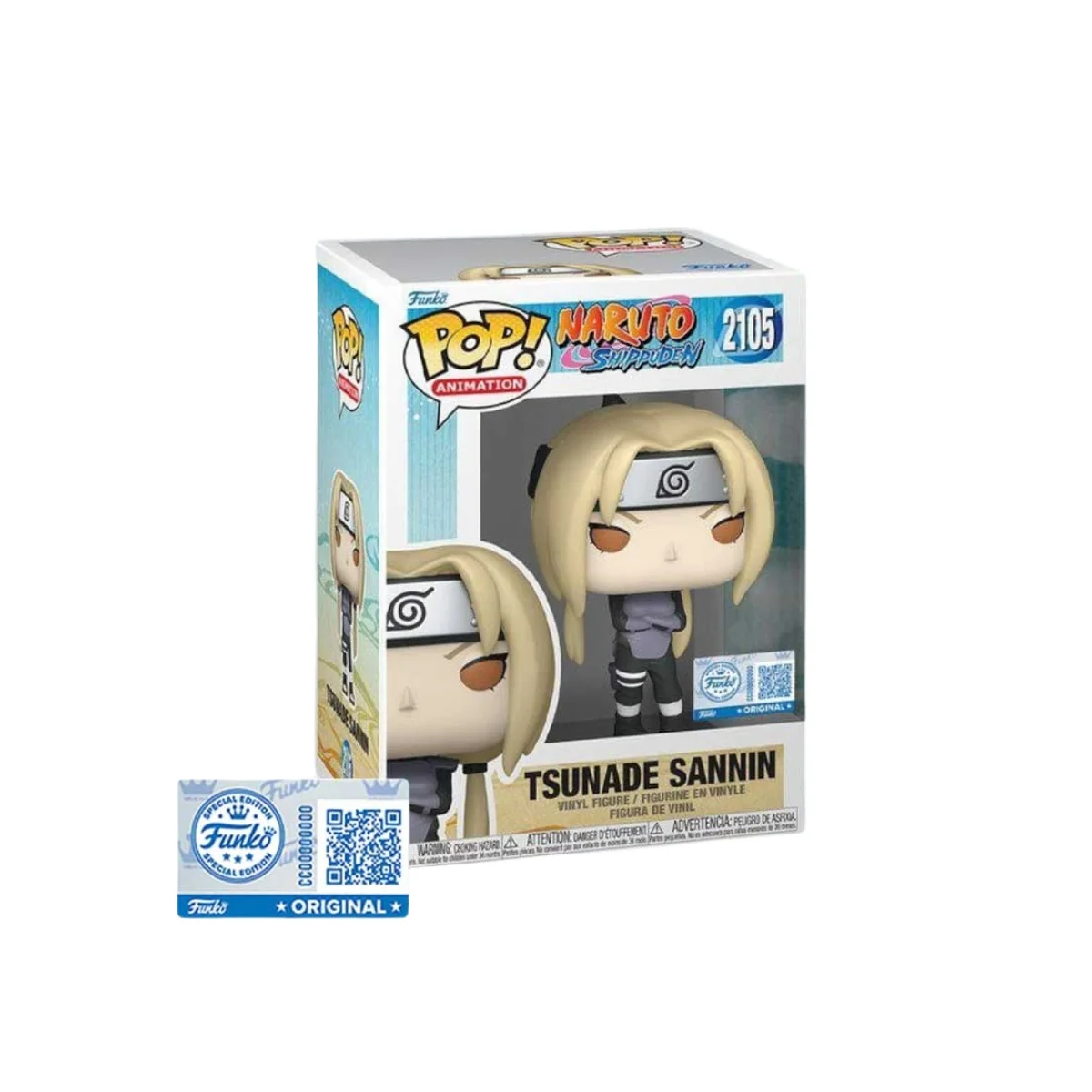 Funko Tsunade Sannin 2105 SE Naruto en su caja con vista lateral de la tienda de funkos online spain dreamspop