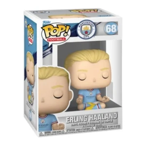 Funko Pop Erling Haaland 68 Fútbol en su caja con vista lateral de la tienda de figuras coleccionables online spain dreampsop especializada en funko pop y youtooz
