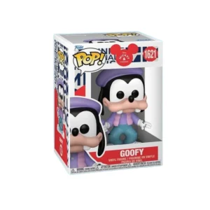Este es el Funko de Goofy con boina y bufanda.