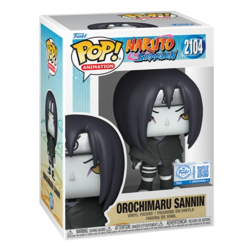 Funko Pop Orochimaru Sannin 2104 SE Naruto en su caja con vista lateral de la tienda de figuras coleccionables online spain dreamspop