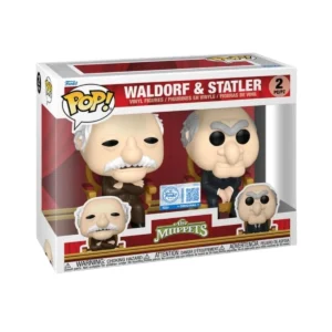En esta imagen podemos ver el 2Pack Waldorf y Statler. Vemos que son 2 personas mayores sentados en unas sillas.
