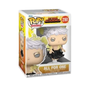 Este es el Funko de All for One 2161 de My Hero Academia y la vemos con el pelo azul y una falda negra.