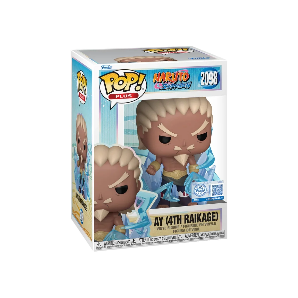 Funko Ay 2098 Naruto 4th Raikage SE en su caja con vista lateral de la tienda de funkos online spain dreamspop