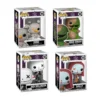 Funko Bundle Pesadilla antes de Navidad cada uno (normal + chase) en sus cajas, vista lateral