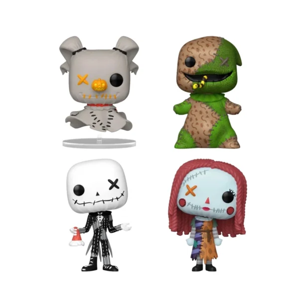 Este en el Funko Bundle de Pesadilla antes de Navidad, vemos que son muñecos con deformidades en todos sus cuerpos.