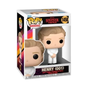 Este es el Funko de Henry 001, vemos que en su vestimenta predomina el color blanco.