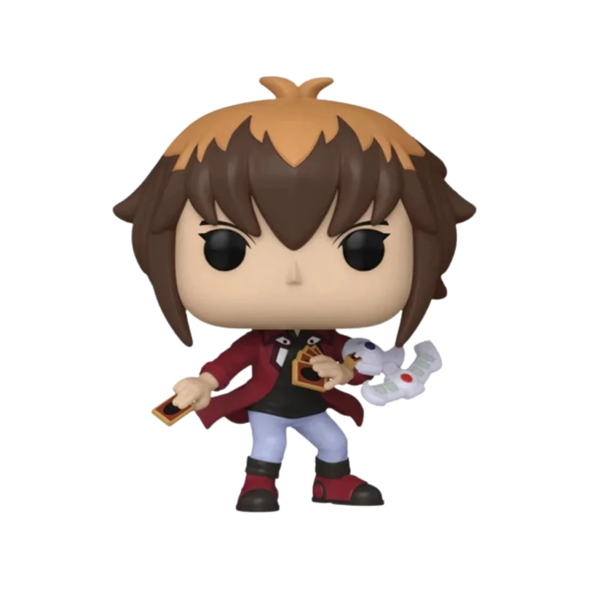 Este es el Funko de Jaden Yuki 1603 y en el vemos que lleva la típica chaqueta roja de Yu-Gi-Oh!