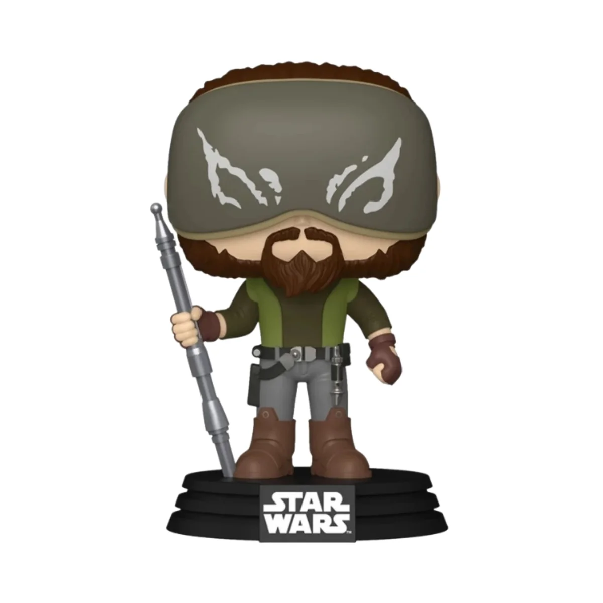 En esta imagen puedes ver el Funko de Kanan Jarrus 809, en el destaca el antifaz que lleva en sus ojos.