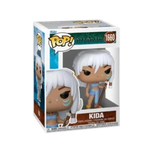 Este es el Funko Kida 1660 y pertenece a The Lost Empire y la vemos con el pelo de color blanco y un traje tribal.