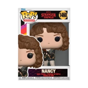 Este es el Funko de Nancy 1460, podemos ver que entre sus manos lleva una pistola.